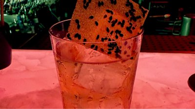 cocktail with garnish