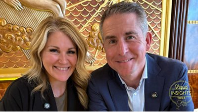 Debbi Peek and Brian Masilionis