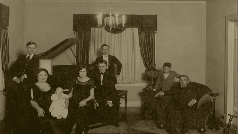Historical photo of family