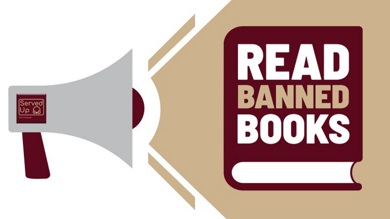 Read banned books logo
