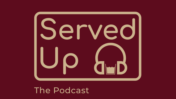 The logo for Served Up, The Podcast.