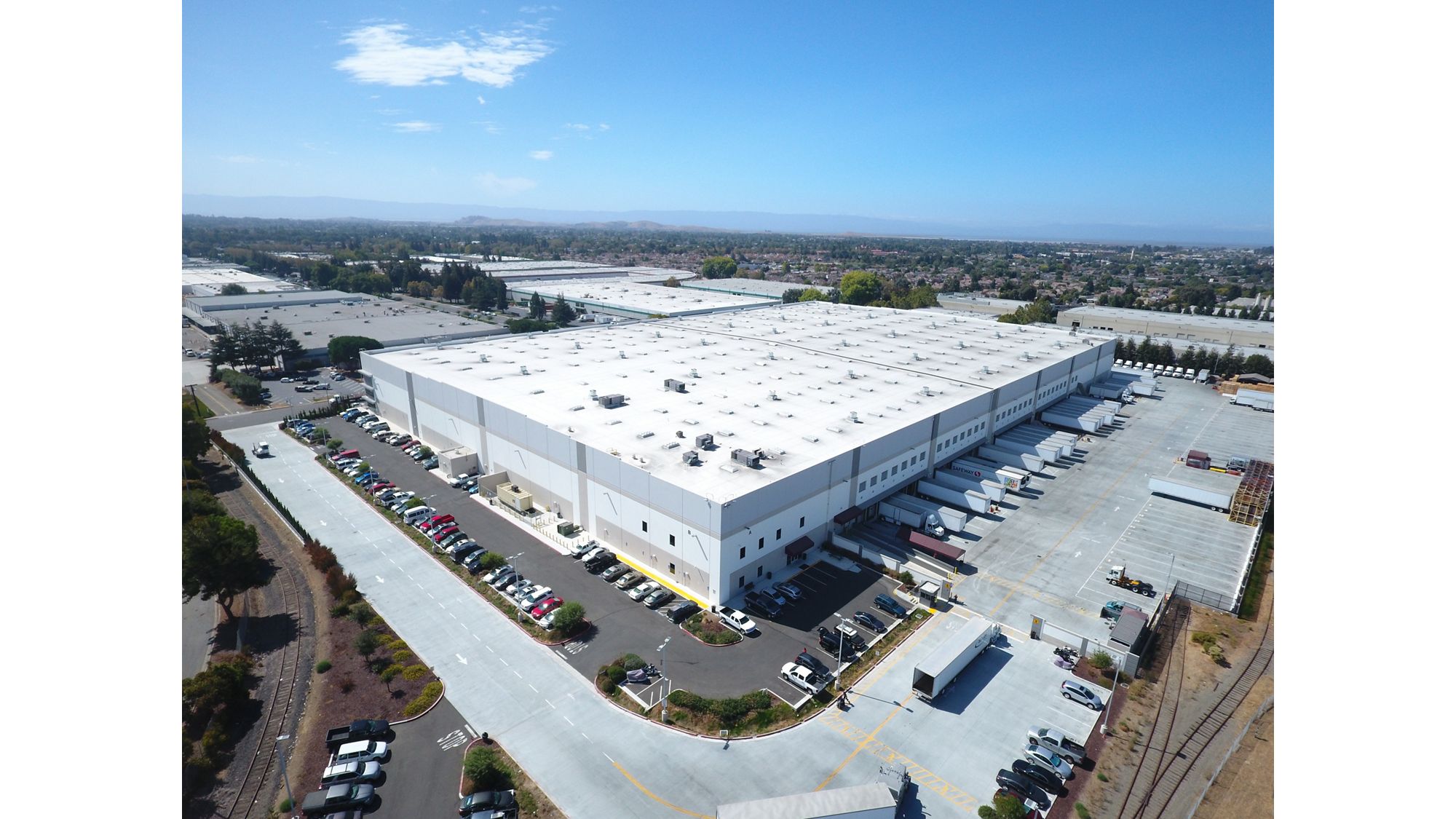 Overhead shot of a Southern Glazer's warehouse