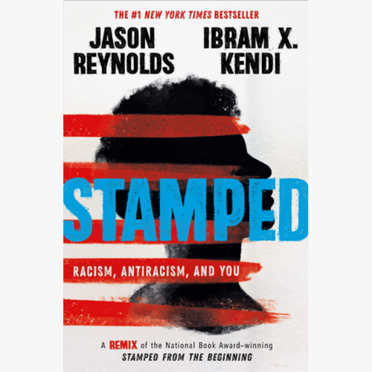 Stamped book cover
