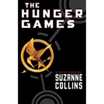 The Hunger Games book cover.