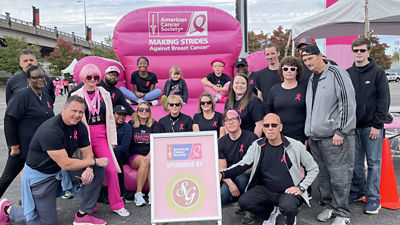 Group of SGWS employees at an American Cancer Society event.