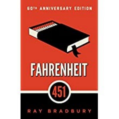Fahrenheit 451 book cover.